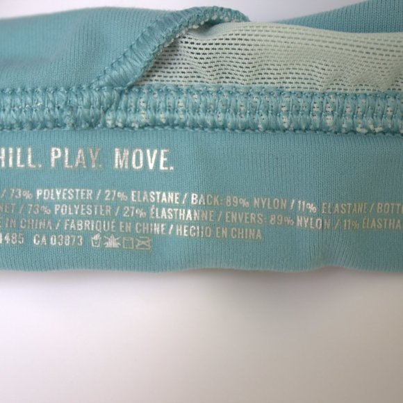Aerie Chill. Play. Move. Teal Racerback Sports Bra | Size S | Good Condition - Picture 12 of 13